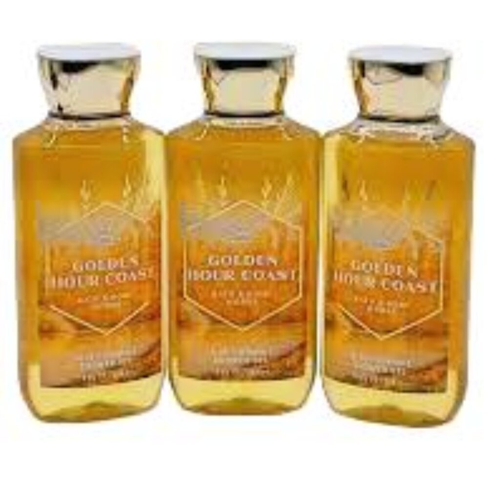 Bath & Body Works Golden Hour Coast Shower Gel Set of 3
